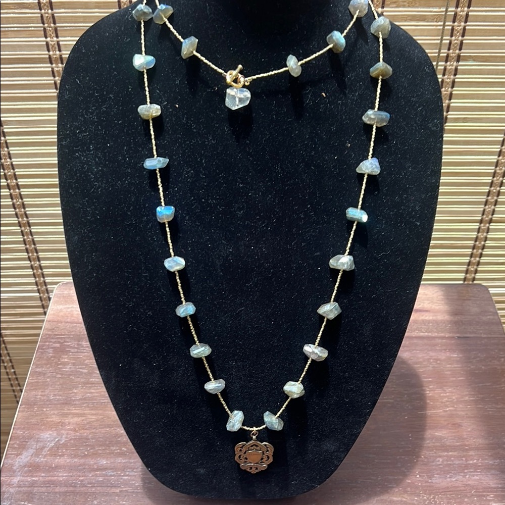 Handmade Labradorite Beaded Necklace